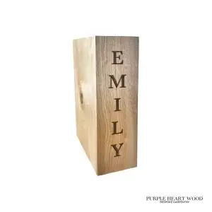 Personalised Wooden Bookends