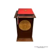 Bespoke Pedestal Lectern & Wooden Crest Engraving