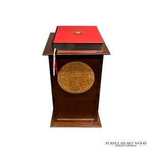 Bespoke Pedestal Lectern & Wooden Crest Engraving