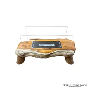 Alternative view of Personalised Wooden Portable Tabletop Fire Pit