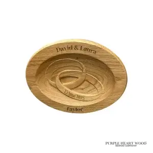 Alternative view of Personalised Wooden Wedding Date Sign